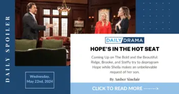 The bold and the beautiful spoilers: hope’s in the hot seat