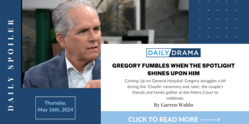 General hospital spoilers: gregory fumbles when the spotlight shines upon him