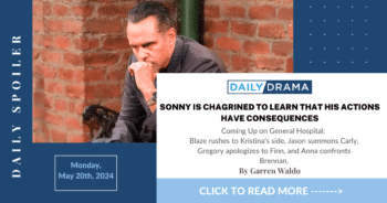 General hospital spoilers: sonny is chagrined to learn that his actions have consequences