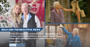 The bold and the beautiful's katherine kelly lang reunites with "mother-in-law" susan flannery