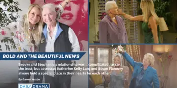 The bold and the beautiful's katherine kelly lang reunites with "mother-in-law" susan flannery