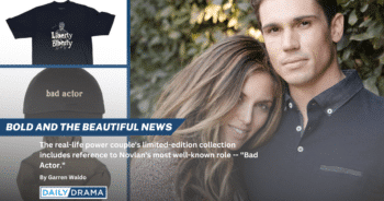 The bold and the beautiful's tanner novlan & wife kayla ewell launch merch collab with blank co