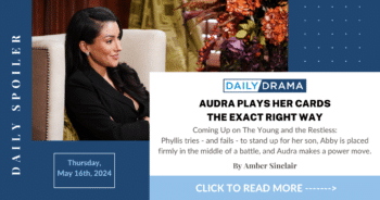 The young and the restless spoilers: audra plays her cards the exact right way