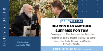 The bold and the beautiful spoilers: deacon has another surprise for tom