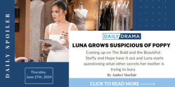 The bold and the beautiful spoilers: luna grows suspicious of poppy