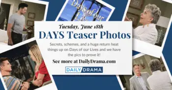Days of our lives photo teasers: jack returns & maggie’s in mourning