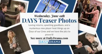 Days of our lives photo teasers: wonderful returns & a mysterious player