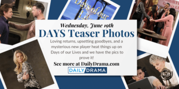 Days of our lives photo teasers: wonderful returns & a mysterious player