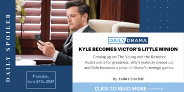 The young and the restless spoilers: kyle becomes victor’s little minion