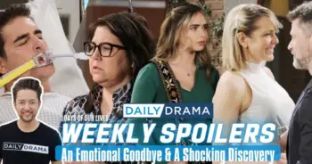 Days of our lives weekly spoilers: an emotional goodbye & a shocking discovery