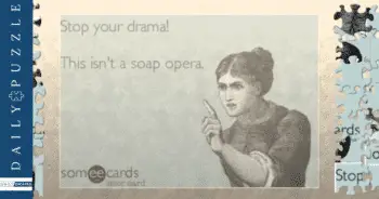 Daily drama puzzle challenge!