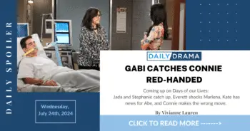 Coming up on days of our lives: gabi catches connie red-handed