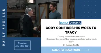 General hospital spoilers: cody confides his woes to tracy