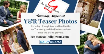 The young and the restless teaser photos: moral support & gentle nudges