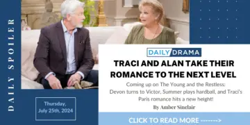 The young and the restless spoilers: traci and alan take their romance to the next level