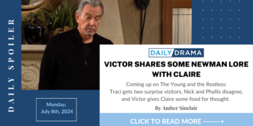 The young and the restless spoilers: victor shares some newman lore with claire