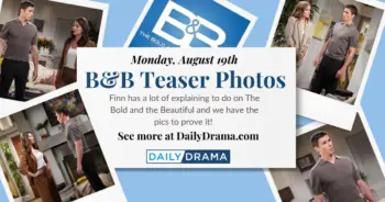The bold and the beautiful teaser photos: is finn about to spill?!