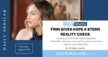 The bold and the beautiful spoilers: finn gives hope a stern reality check