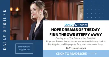 The bold and the beautiful spoilers: hope dreams of the day finn throws steffy away