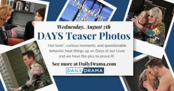 Days of our lives teaser photos: hot affairs & curious run-ins