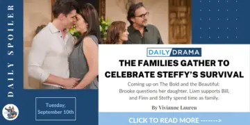 The bold and the beautiful spoilers: the families gather to celebrate steffy’s survival