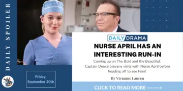 The bold and the beautiful spoilers: nurse april has an interesting run-in