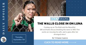 The bold and the beautiful spoilers: the walls close in on luna