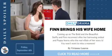 The bold and the beautiful spoilers: finn brings his wife home