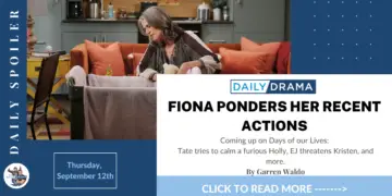 Days of our lives spoilers: fiona ponders her recent actions