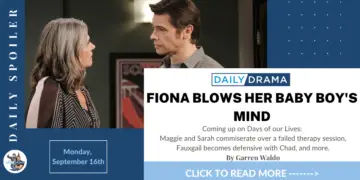 Days of our lives spoilers: fiona blows her baby boy's mind