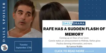 Days of our lives spoilers: rafe has a sudden flash of memory