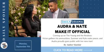 The young and the restless spoilers: audra & nate make it official