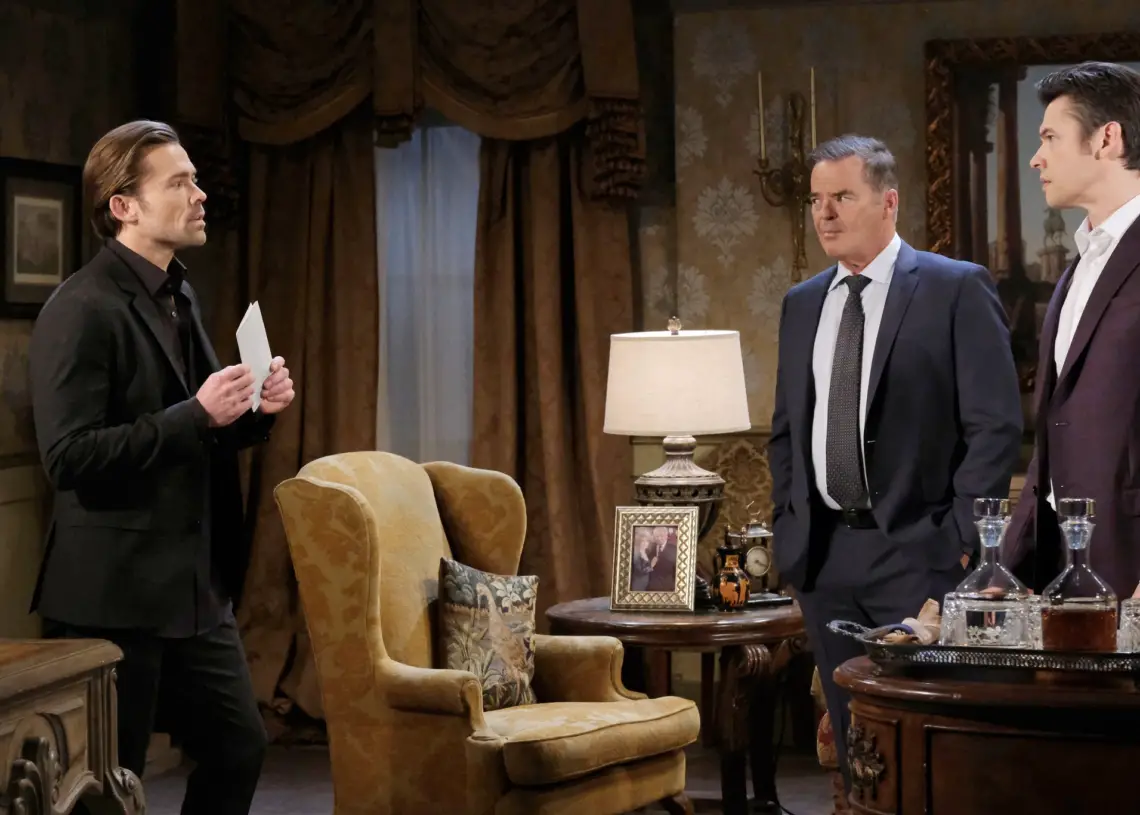 John-Paul Lavoisier, Paul Telfer, Wally Kurth
"Days of our Lives" Set
NBC Studios
Burbank
03/08/24
© XJJohnson/jpistudios.com
310-657-9661
Episode # 14975
U.S.Airdate 10/28/24