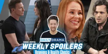 Weekly general hospital spoilers for october 7 - 11: reunions & reality checks