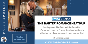 The bold and the beautiful spoilers for october 14th: the 'harter' romance heats up