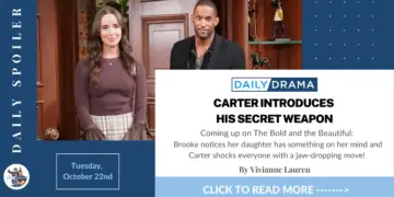 The bold and the beautiful spoilers for october 22nd: carter introduces his secret weapon