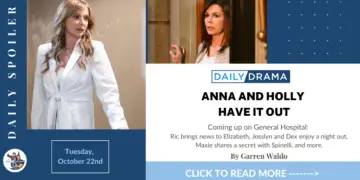 General hospital spoilers for october 22nd: anna and holly have it out