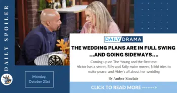 The young and the restless spoilers for october 21st: the wedding plans are in full swing…and going sideways….