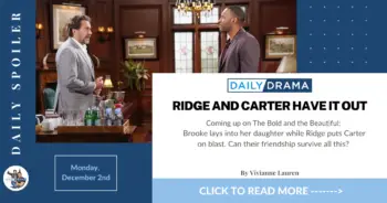 The bold and the beautiful spoilers for december 2nd: ridge and carter have it out