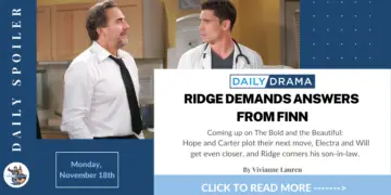 The bold and the beautiful spoilers for november 18th: ridge demands answers from finn