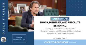 The bold and the beautiful spoilers for november 25th: shock, disbelief, and absolute betrayal!