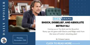 The bold and the beautiful spoilers for november 25th: shock, disbelief, and absolute betrayal!