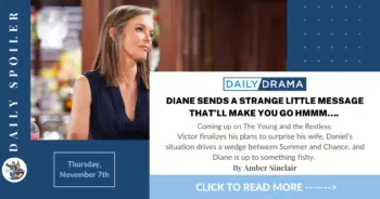 The young and the restless spoilers for november 7th: diane sends a strange little message that’ll make you go hmmm….