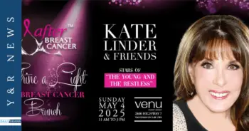 The date is set for kate linder and her young and the restless friends to shine a light on breast cancer