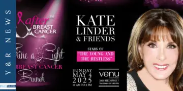 The date is set for kate linder and her young and the restless friends to shine a light on breast cancer