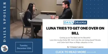 The bold and the beautiful spoilers for december 10th: luna tries to get one over on bill