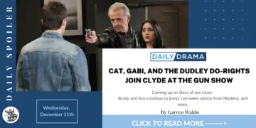 Days of our lives spoilers for december 11th: cat, gabi, and the dudley do-rights join clyde at the gun show