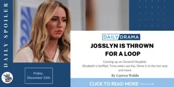 General hospital spoilers for december 13th: josslyn is thrown for a loop