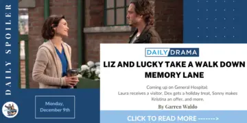 General hospital spoilers for december 9th: liz and lucky take a walk down memory lane