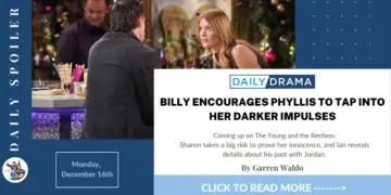 The young and the restless spoilers for december 16th: billy encourages phyllis to tap into her darker impulses